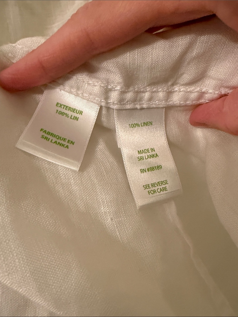 Lilly Pulitzer White Henley Pocket Linen Top - Picture 12 of 12